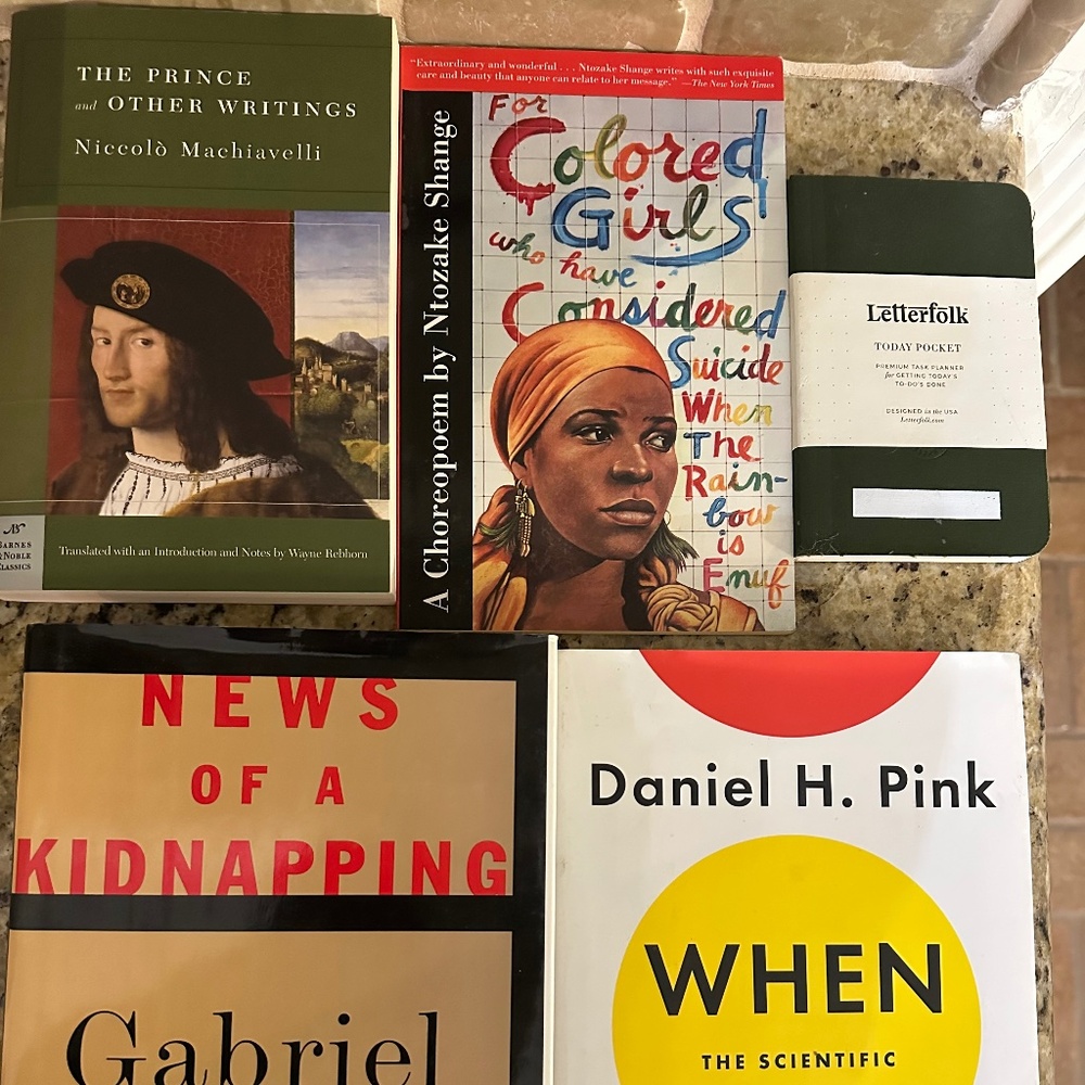 Bundle of Five (5) Classic Books & One Small Notebook, Excellent Condition